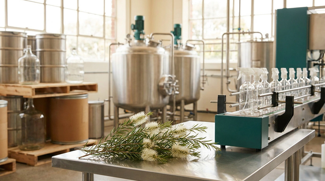Tea Tree Essential Oil for Natural Cleaning Formulators